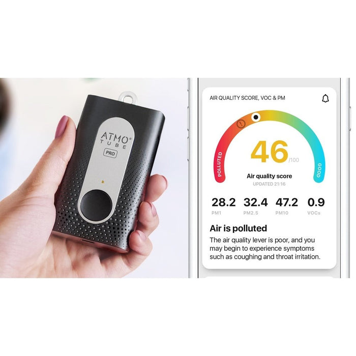 Atmotube PRO — Wearable, portable air quality monitor and weather station-Solenco South Africa
