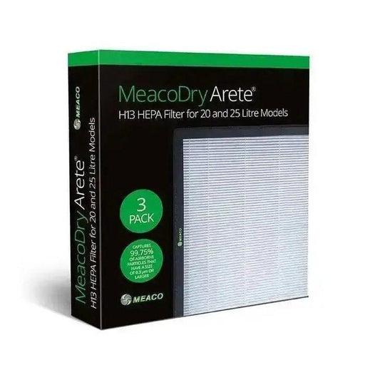 Consumables - Meaco Dry Arete 20L/25L Spare H13 Hepa Filters (Pack of 3) - Solenco South Africa