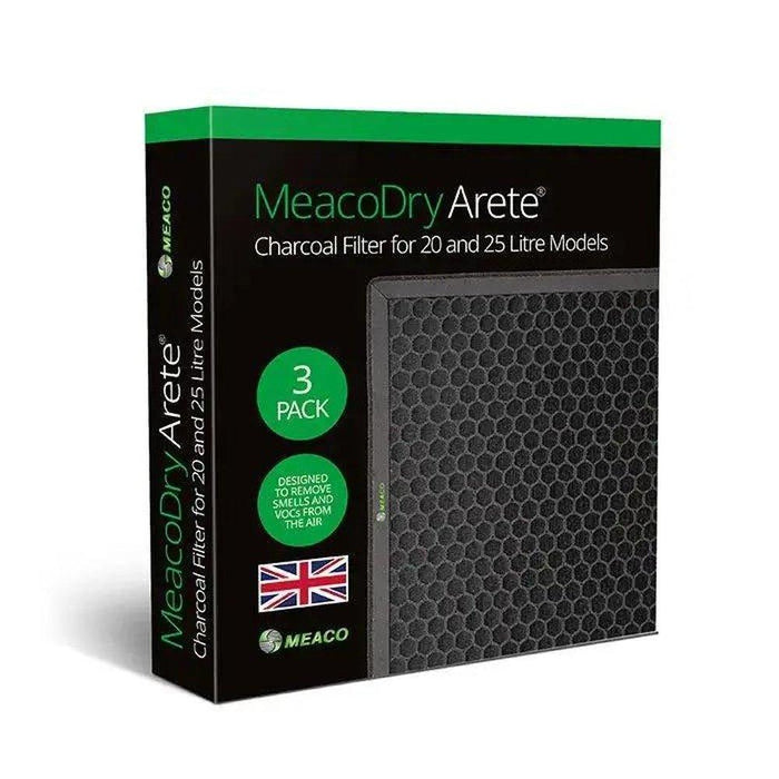 Dehumidifier Accessories - MeacoDry Arete® One 20L and 25L Active Charcoal Filter (Pack of 3) - Solenco South Africa